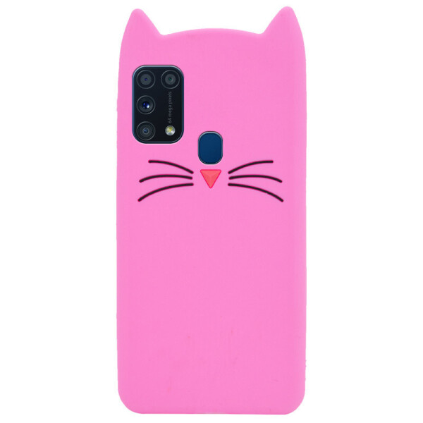 

Силиконовая накладка 3D Cat для Samsung Galaxy A31 (Розовый) (905643)