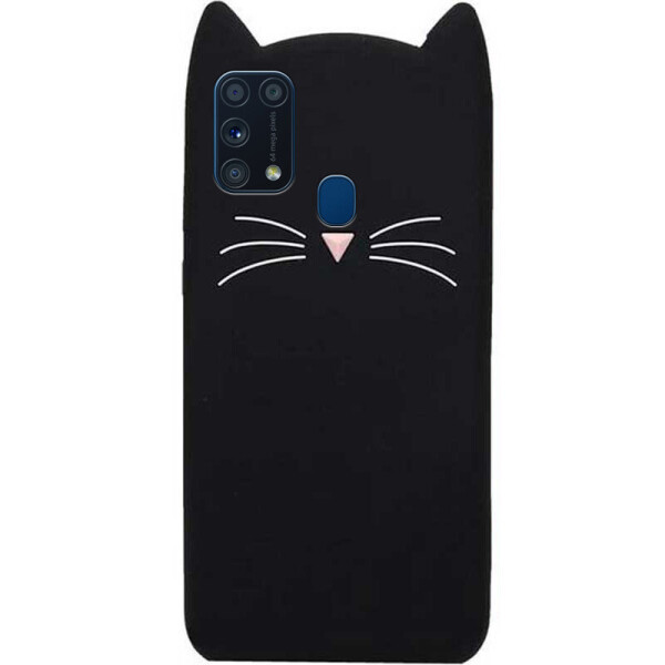 

Силиконовая накладка 3D Cat для Samsung Galaxy A31 (Черный) (905644)