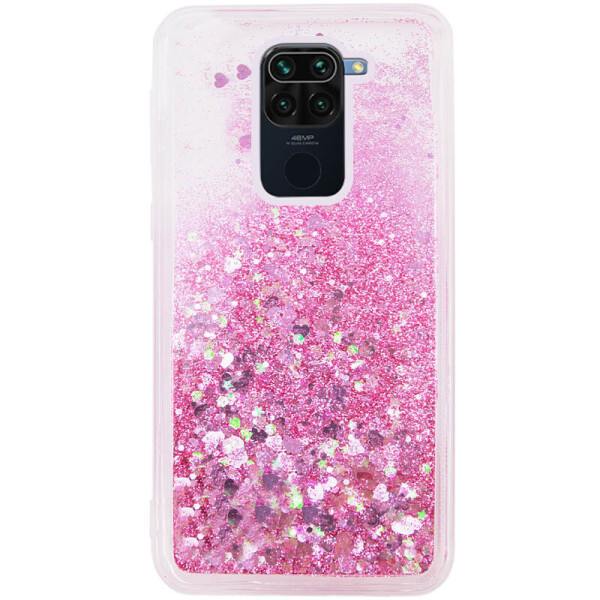 

TPU чехол Liquid hearts для Xiaomi Redmi Note 9 (Розовый) (906170)