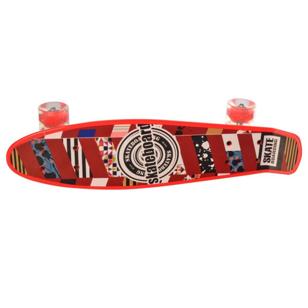 

Скейт MS 0749-1 светящиеся колеса (Красный)