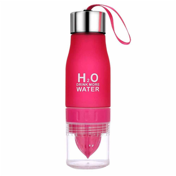 

Универсальная бутылка соковыжималка для воды и напитков с фруктами H2O 650 мл (4354654) Розовая