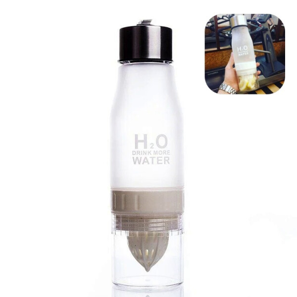 

Универсальная бутылка соковыжималка для воды и напитков с фруктами H2O 650 мл (236865) Белая
