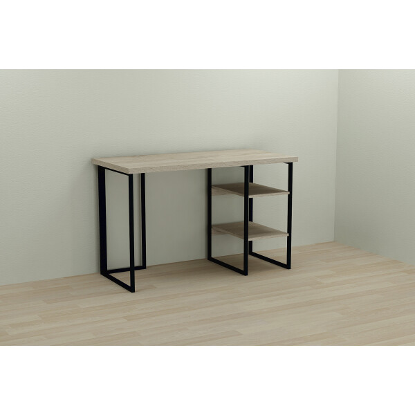 

Стол Ferrum-decor Кевин 75x120x60 черный ДСП Дуб Сонома 32мм