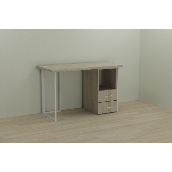 

Стол Ferrum-decor Отто 75x140x70 белый ДСП Дуб Сонома 32мм
