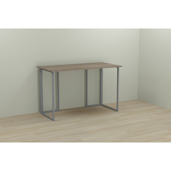 

Стол Ferrum-decor Ханна 75x140x60 серый ДСП Дуб Сонома Труфель 16мм