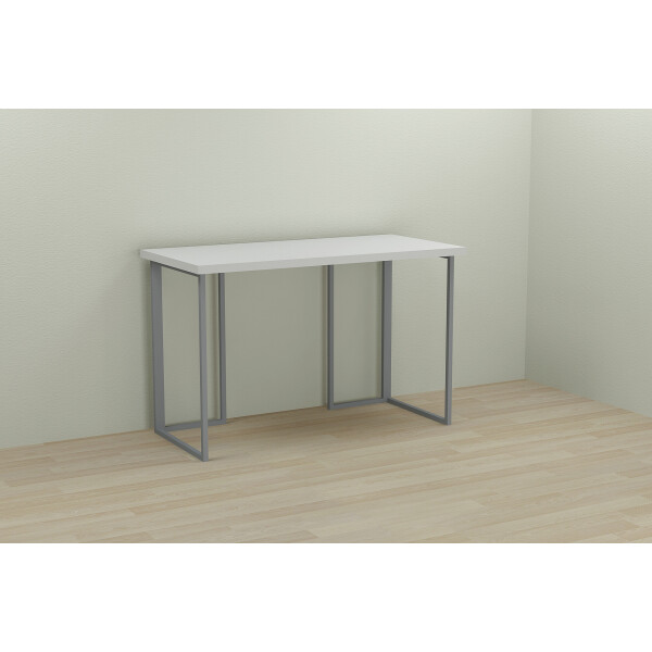 

Стол Ferrum-decor Ханна 75x140x60 серый ДСП Белое 32мм