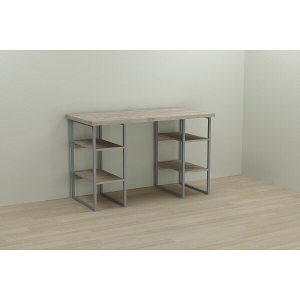 

Стол Ferrum-decor Карэн 75x140x70 серый ДСП Дуб Шервуд 32мм