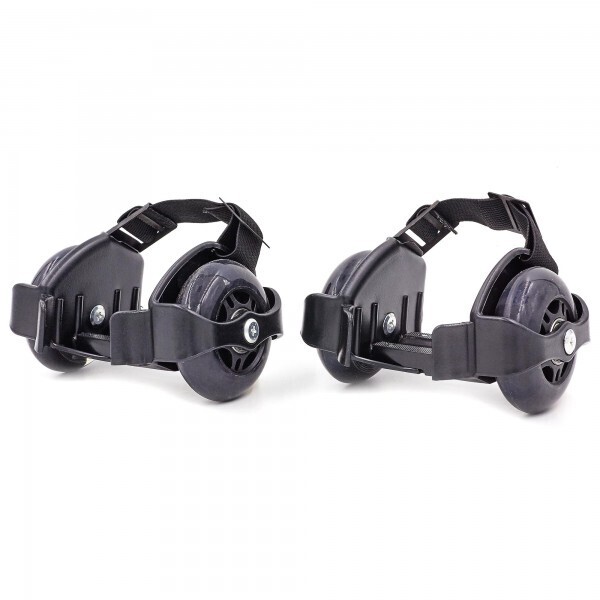 

Ролики на пятку двухколесные с раздвижной системой Record Flashing Roller SK-166 Black