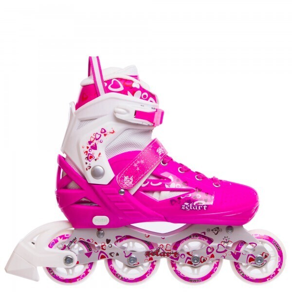 

Роликовые коньки раздвижные Zelart Z-096P HEARTFUL Pink