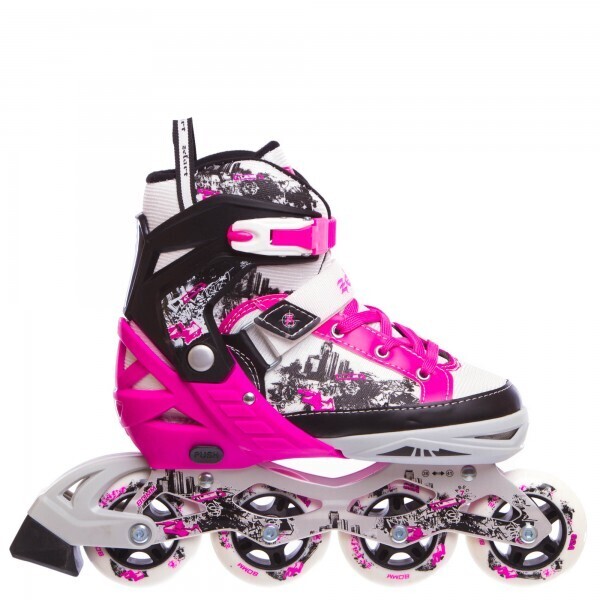 

Роликовые коньки раздвижные Zelart Z-098 Pink