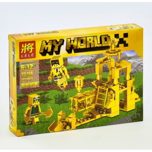 

Конструктор Lele My World 33156 72 Золотая серия 123 детали