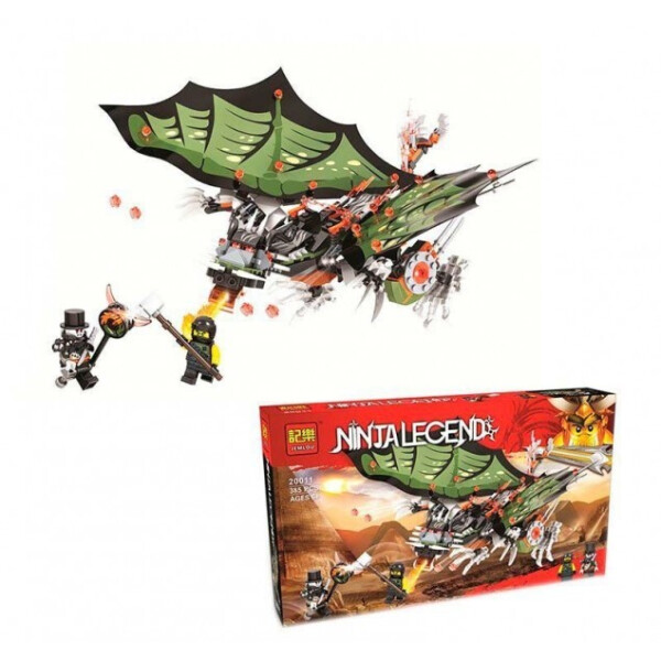 

Одеяло Конструктор Jemlou Ninja Legend 20011 36 Дракон 385 деталей