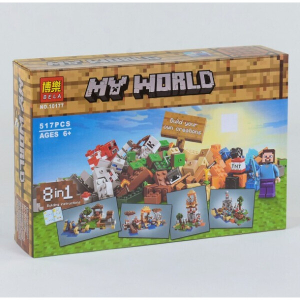 

Конструктор Lele My World 10177 24 Верстак. 8 в 1 517 деталей