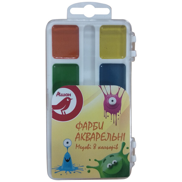 

Краски акварельные Auchan Red Bird, 8 цветов