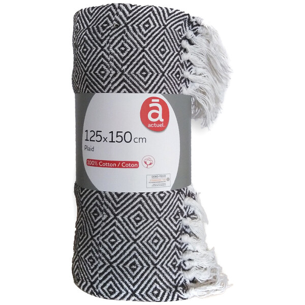 

Плед Actuel Tape Shoe, хлопок, 125х150 см