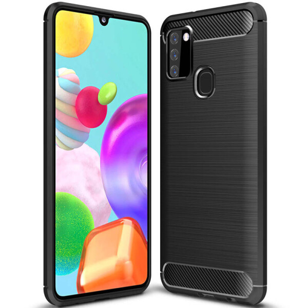 

TPU чехол Slim Series для Samsung Galaxy A21s (Черный) (905666)