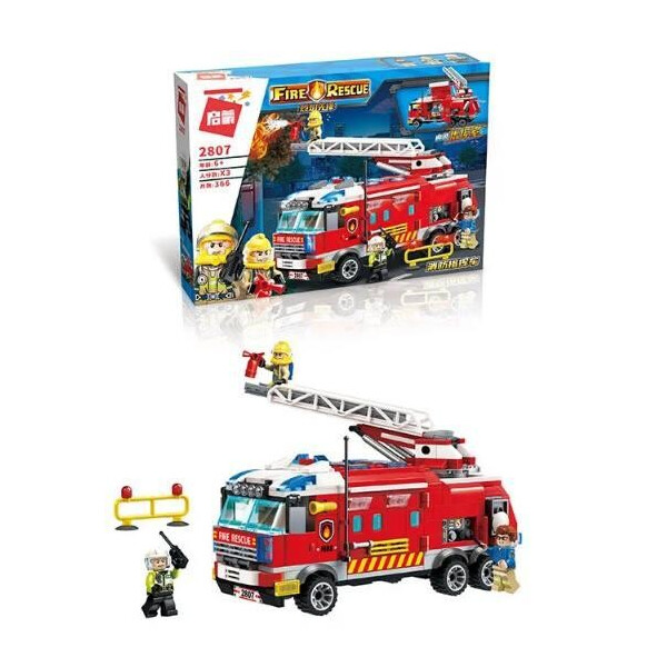 

Конструктор BRICK 2807 Fire rescue Пожарная техника 366 деталей