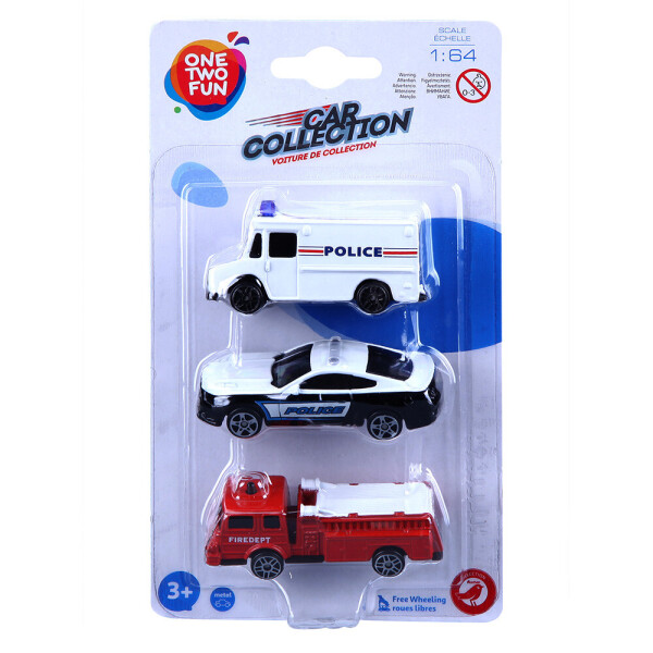

Набор машинок One Two Fun Car Collection 1:64, 3 шт., в ассортименте