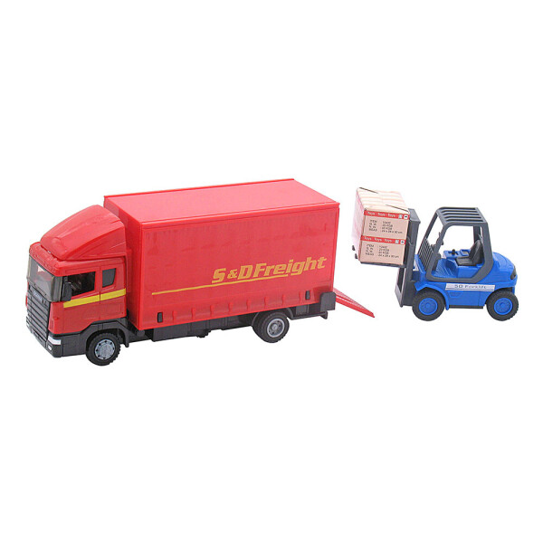 Набор машинок One Two Fun Transport Truck+Forklif