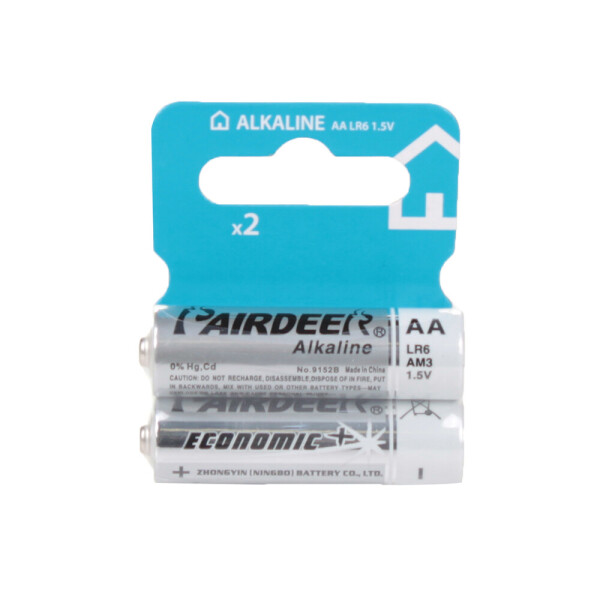 

Батарейка алкалиновая Auchan LR6 AA, 2 шт.