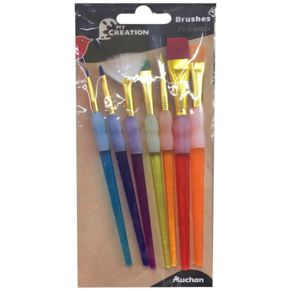 

Набор синтетических кистей Auchan My Creation, 7 шт.