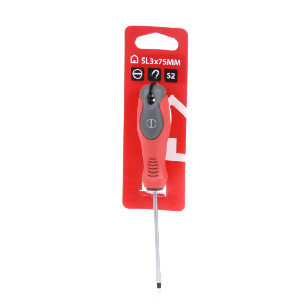 

Отвертка шлицевая Auchan SL 3*75 мм CrV