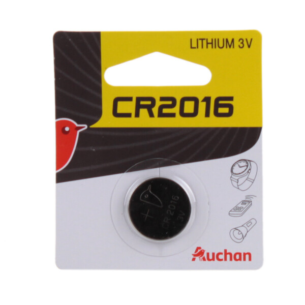 

Батарейка литиевая Auchan CR2016, 3V, 1 шт.