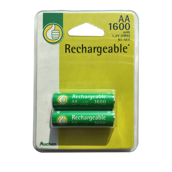 

Аккумулятор Auchan HRG 1600 mAh АА, 2 шт.