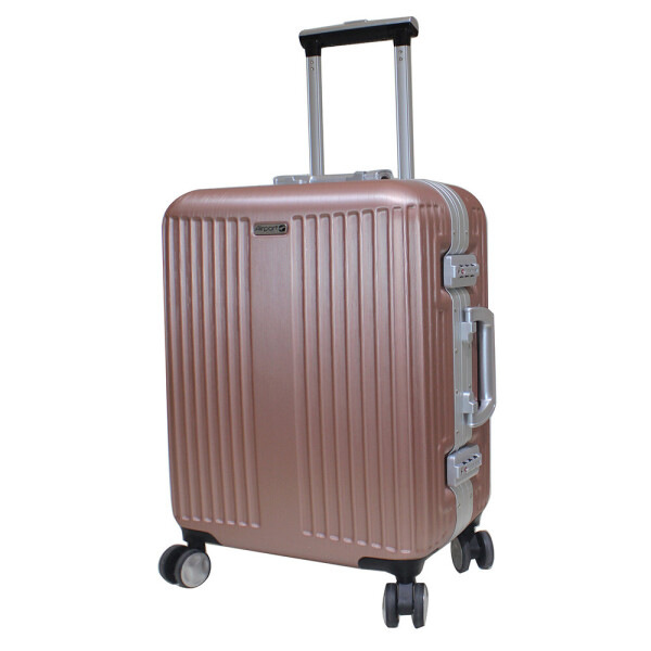 

Чемодан Airport 890459 Combi розовый, 4 колеса, 55 см