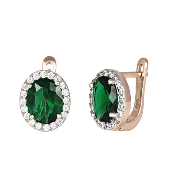 

Серьги из серебра с куб. циркониями (269933)