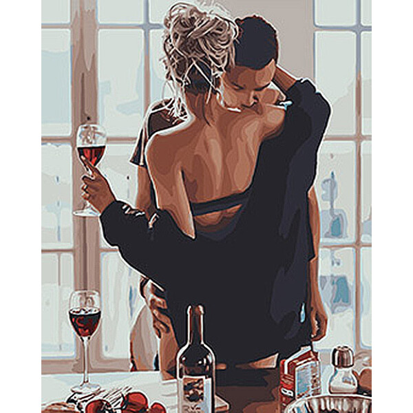 

Картина по номерам. Люди "Страстное утро" 40*50см KHO4573
