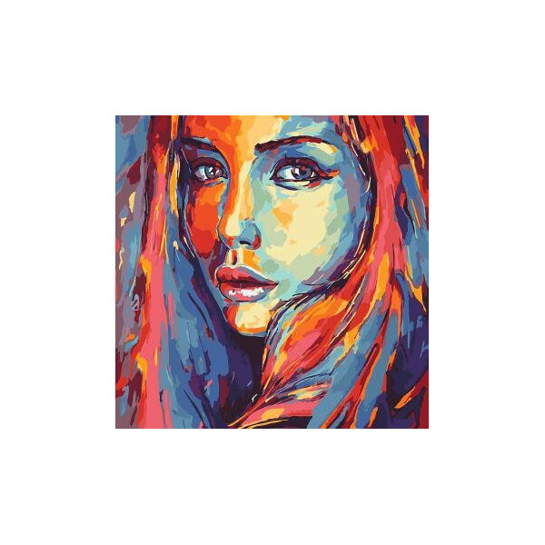 

Картина по номерам. Люди "Яркий силуэт 2" 40*40см KHO2649