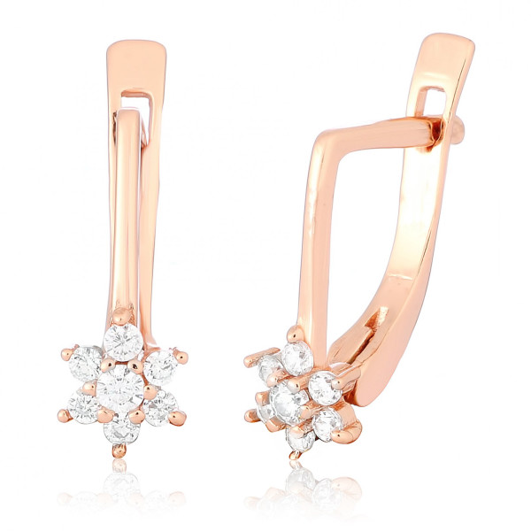 

Серьги из серебра с куб. циркониями (573864)