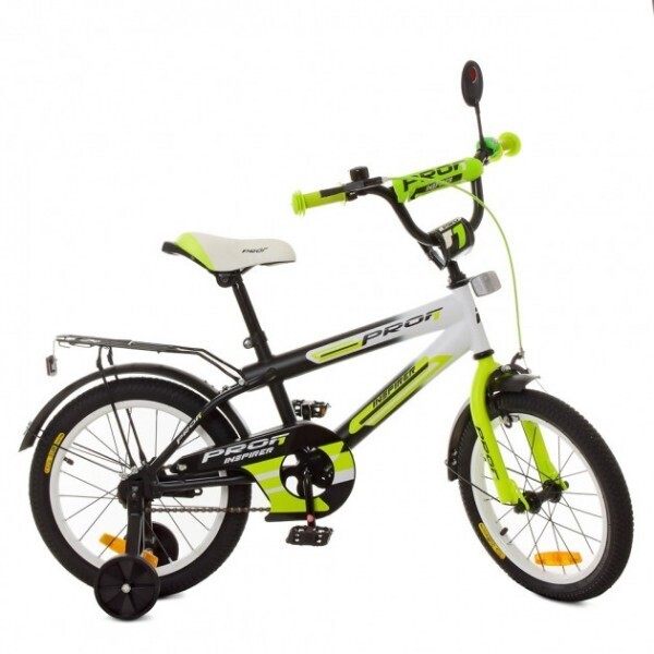 

Велосипед PROFI Inspirer 16" SY1654 Black / White / Lime