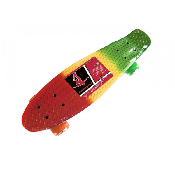 

Скейтборд PROFI MS 0746 Red-yellow-green