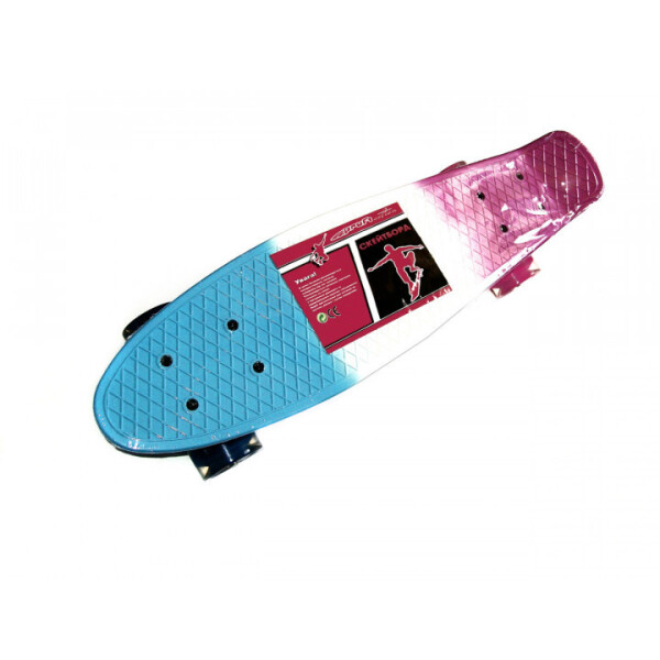 

Скейтборд PROFI MS 0746 White-Blue-pink