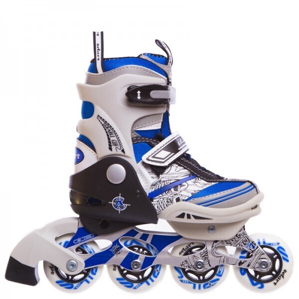 

Роликовые коньки раздвижные Zelart Z-633 FREESTYLE Blue