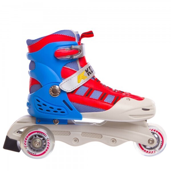 

Роликовые коньки раздвижные детские KEPAI SK-321 Red/Blue