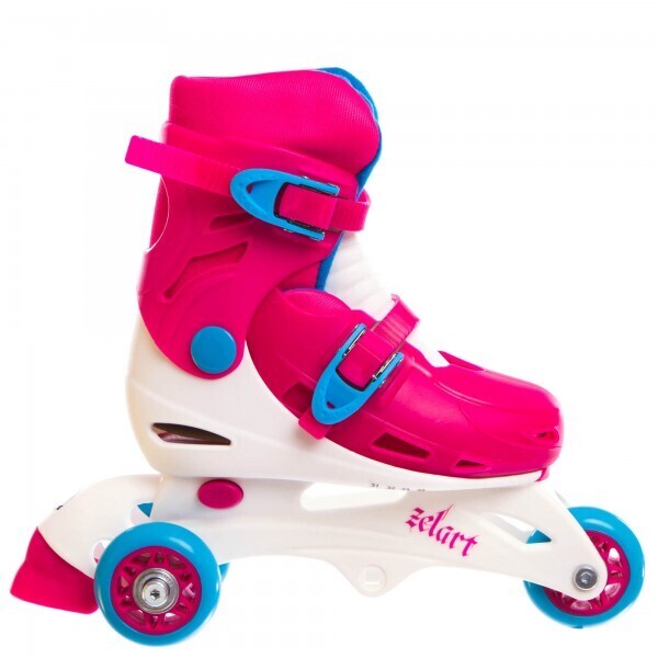 

Роликовые коньки раздвижные детские Zelart YX-0153 Pink