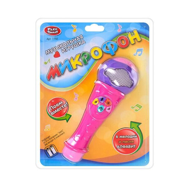 

Микрофон Play Smart 7750 Розово-фиолетовый