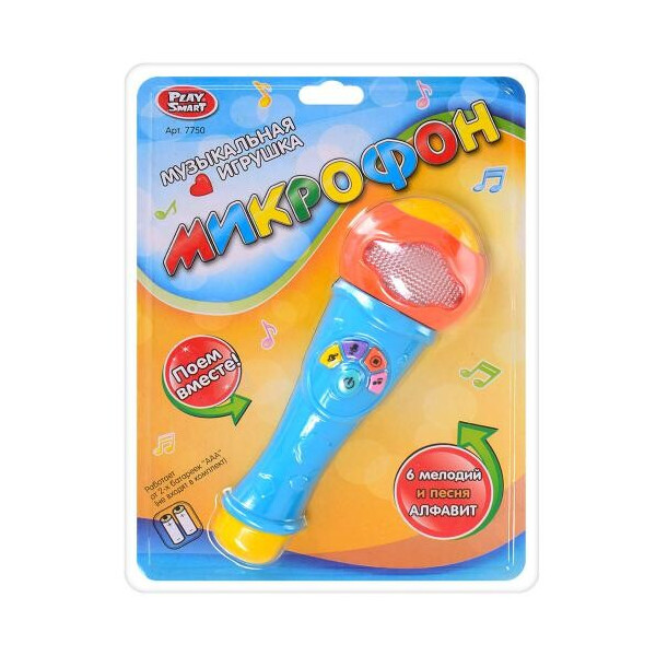 

Микрофон Play Samart 7750 Сине-оранжевый