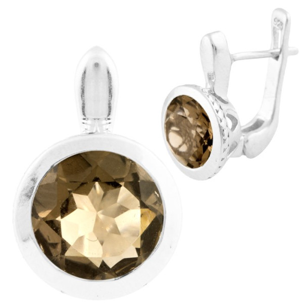 

Серьги из серебра с дымчатыми кварцами (1552927)