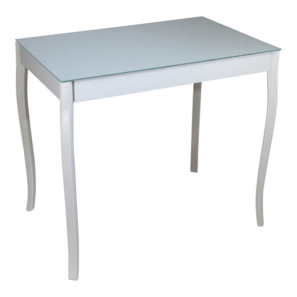 

Обеденный стол Тавол Видрис 93 см х 60 см х 75 см фигурные деревянные ножки Белый