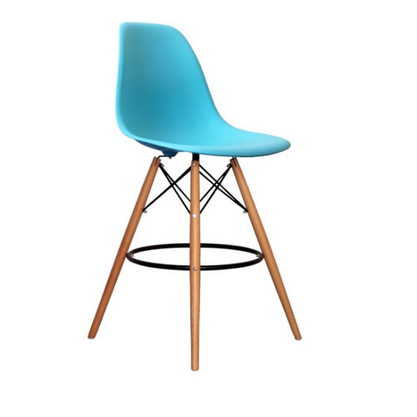 

Стул барный SDM Тауэр Вуд (Eames) высокий ножки дерево бук Голубой
