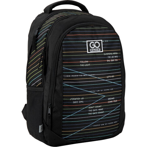 

Подростковый рюкзак GoPack Education унисекс 21 л чёрный Stripes (GO20-133M-2)
