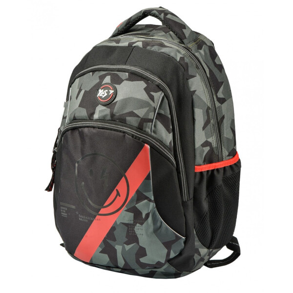 

Рюкзак школьный YES T-45 Smiley World Military boy 558300