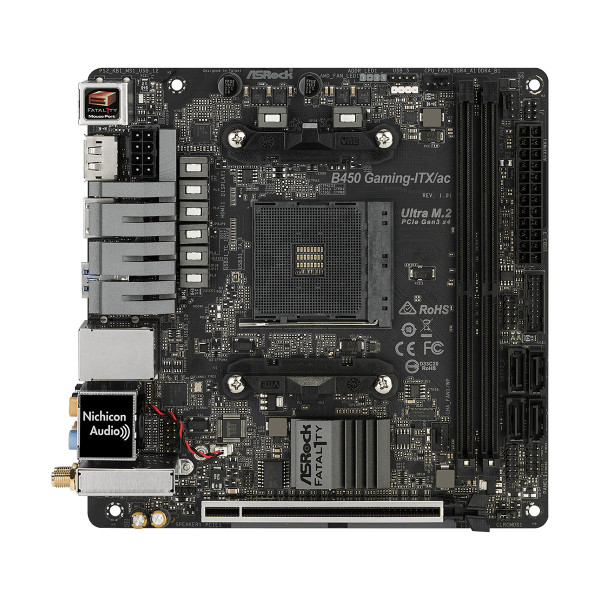 

Материнская плата ASRock B450 GAMING-ITX/AC
