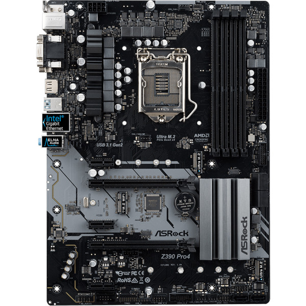 

Материнская плата ASRock Z390 PRO4