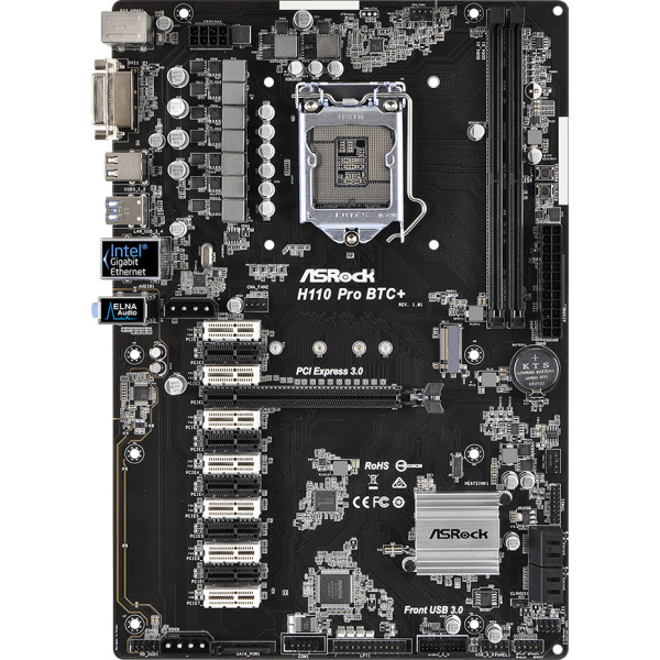 

Материнская плата ASRock H110 PRO BTC+