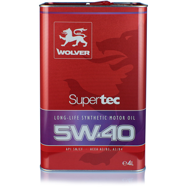 

Моторное масло Wolver SuperTec 5W-40 4 л